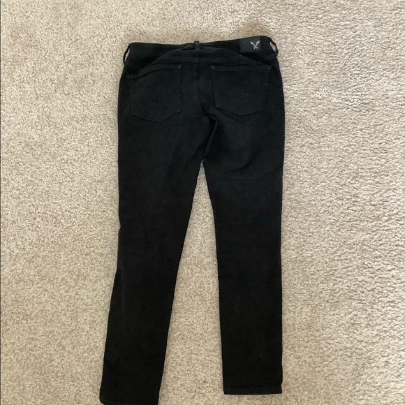 American eagle super stretch black ripped jeans - Picture 5 of 5